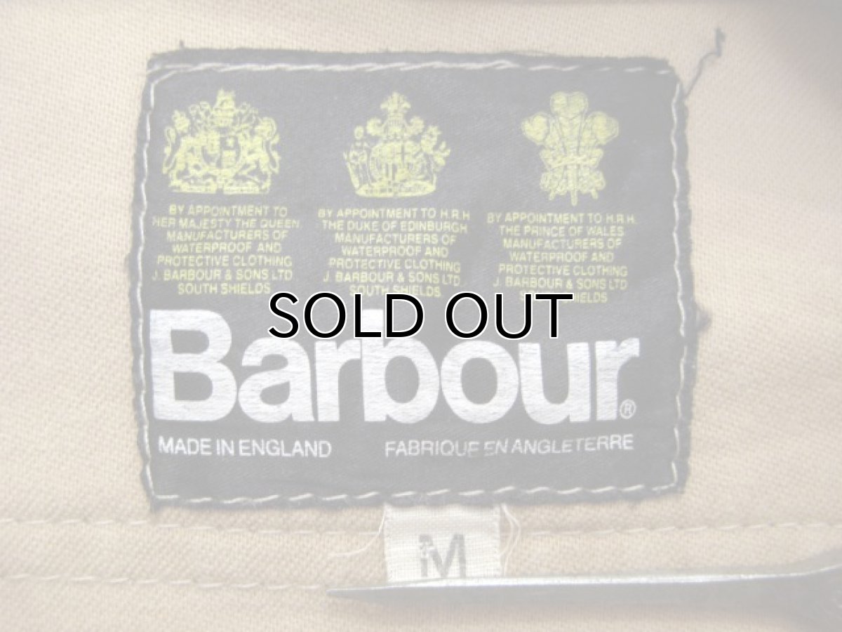 画像2: "BARBOUR" Chamois Cross L/S Shirts -made in ENGLAND- BEIGE size S - M (表記 M) (2)