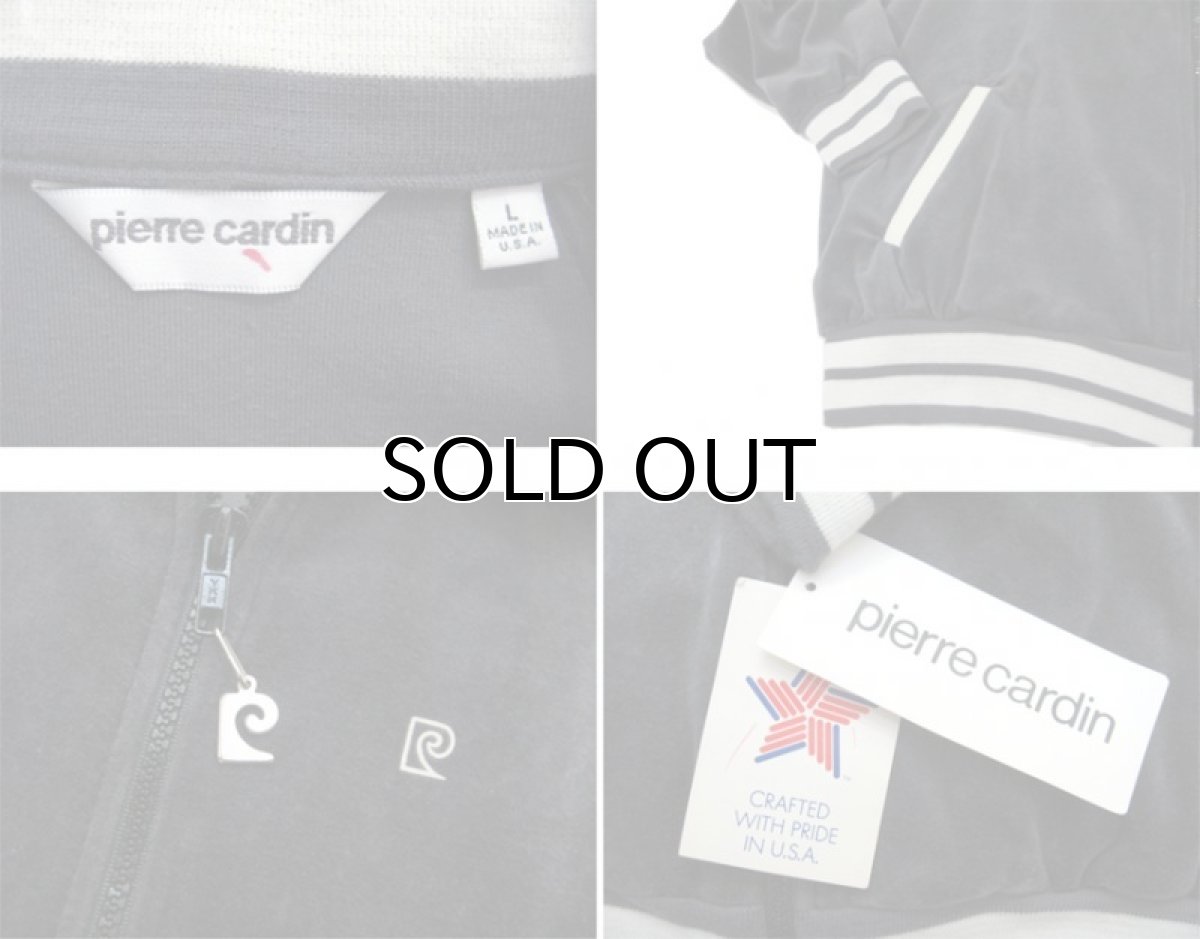 画像3: 1980's Pierre Cardin Velour Zip Up Jacket Charcoal Grey size L (表記 L) (3)