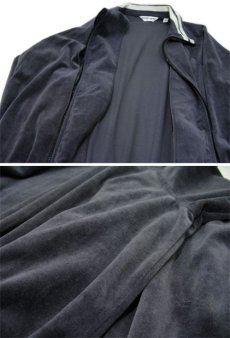 画像4: 1980's Pierre Cardin Velour Zip Up Jacket　Charcoal Grey　size L (表記 L) (4)