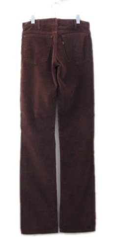 画像2: 1980's Levi's 519 Velour Straight Trousers　Red Brown　size w 31.5 inch (表記 w31 x L36) (2)