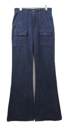 画像1: 1970-80's Levi's Vat-Dye Denim Bush Pants -made in U.S.A-　size w 31 inch (表記 w31 x L34) (1)