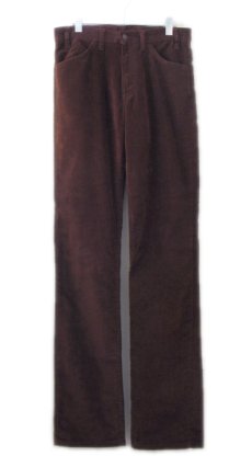 画像1: 1980's Levi's 519 Velour Straight Trousers　Red Brown　size w 31.5 inch (表記 w31 x L36) (1)