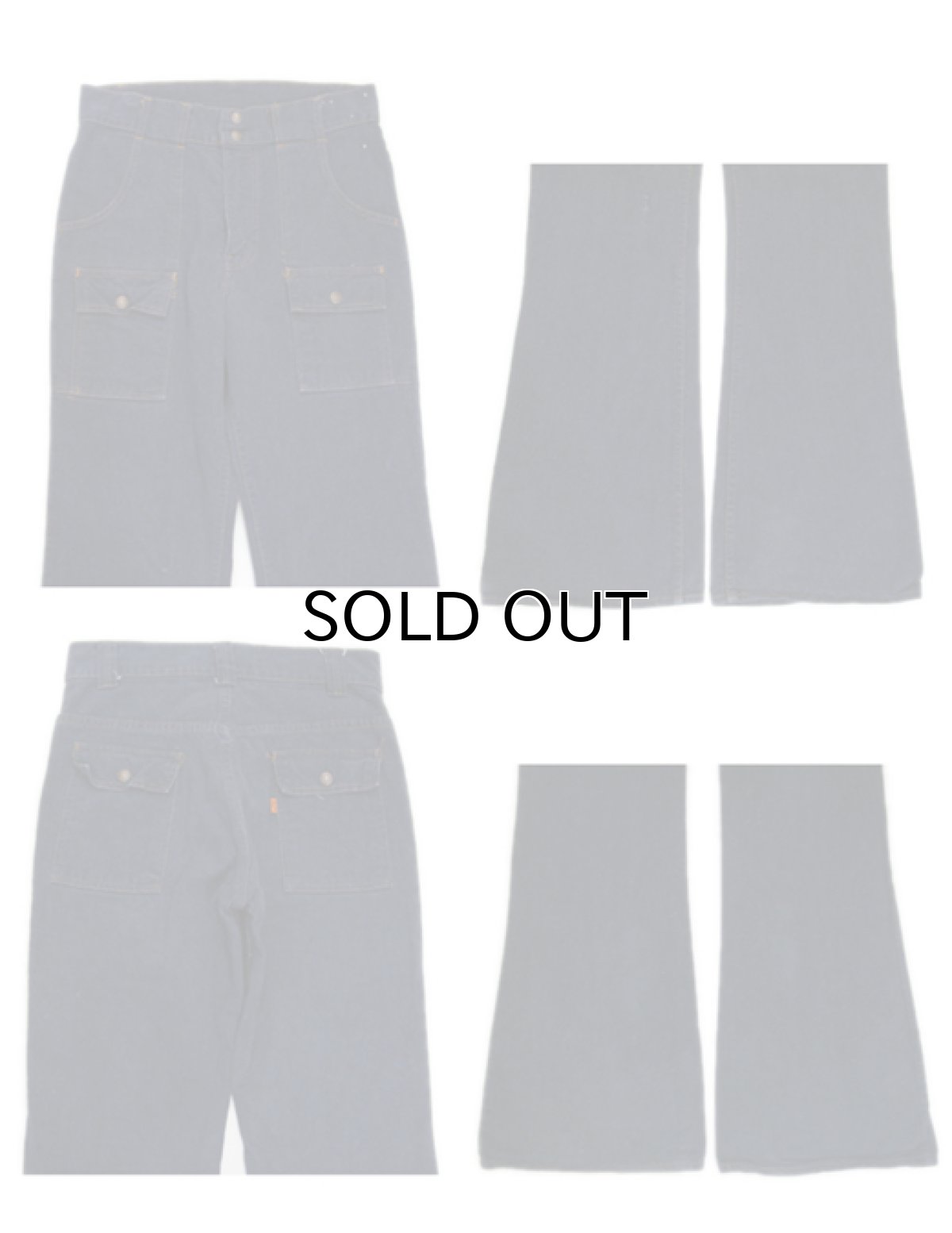 画像3: 1970-80's Levi's Vat-Dye Denim Bush Pants -made in U.S.A-　size w 31 inch (表記 w31 x L34) (3)