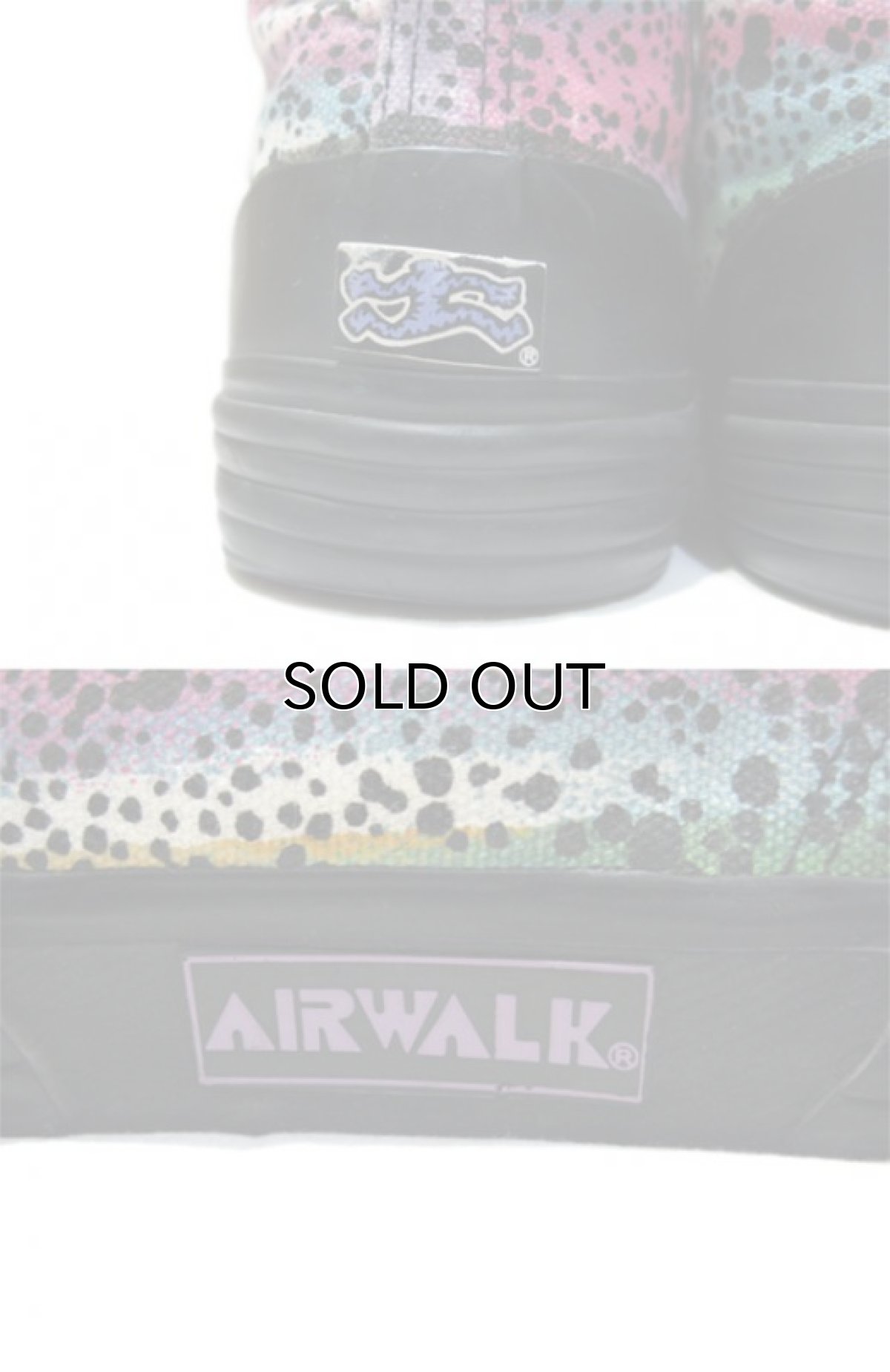 画像4: 1980's AIRWALK "HUBBUB" Hi-Cut Sneaker -made in KOREA- Multi Color size 7.5 (25.5 cm) (4)