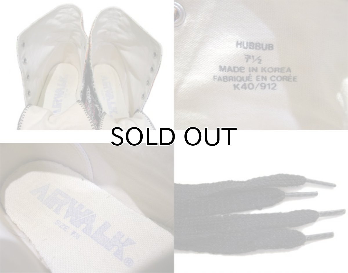 画像5: 1980's AIRWALK "HUBBUB" Hi-Cut Sneaker -made in KOREA- Multi Color size 7.5 (25.5 cm) (5)