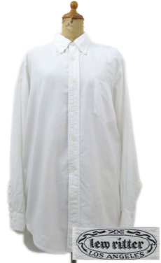 画像1: 1960's "Lew Ritter" Oxford B/D Shirts　White　size L (表記 15) (1)