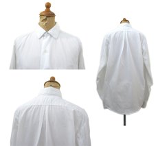 画像2: 1960's "Hampton Industries" L/S Broad Shirts　White　size S (表記 14) (2)