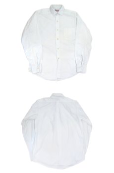 画像4: 1960's "Hampton Industries" L/S Broad Shirts　White　size S (表記 14) (4)