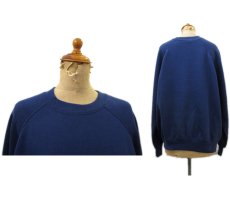 画像2: 1980's~ "Bassett Walker" Crew Neck Sweat Shirts -made in USA-　NAVY　size M (表記 XL) (2)
