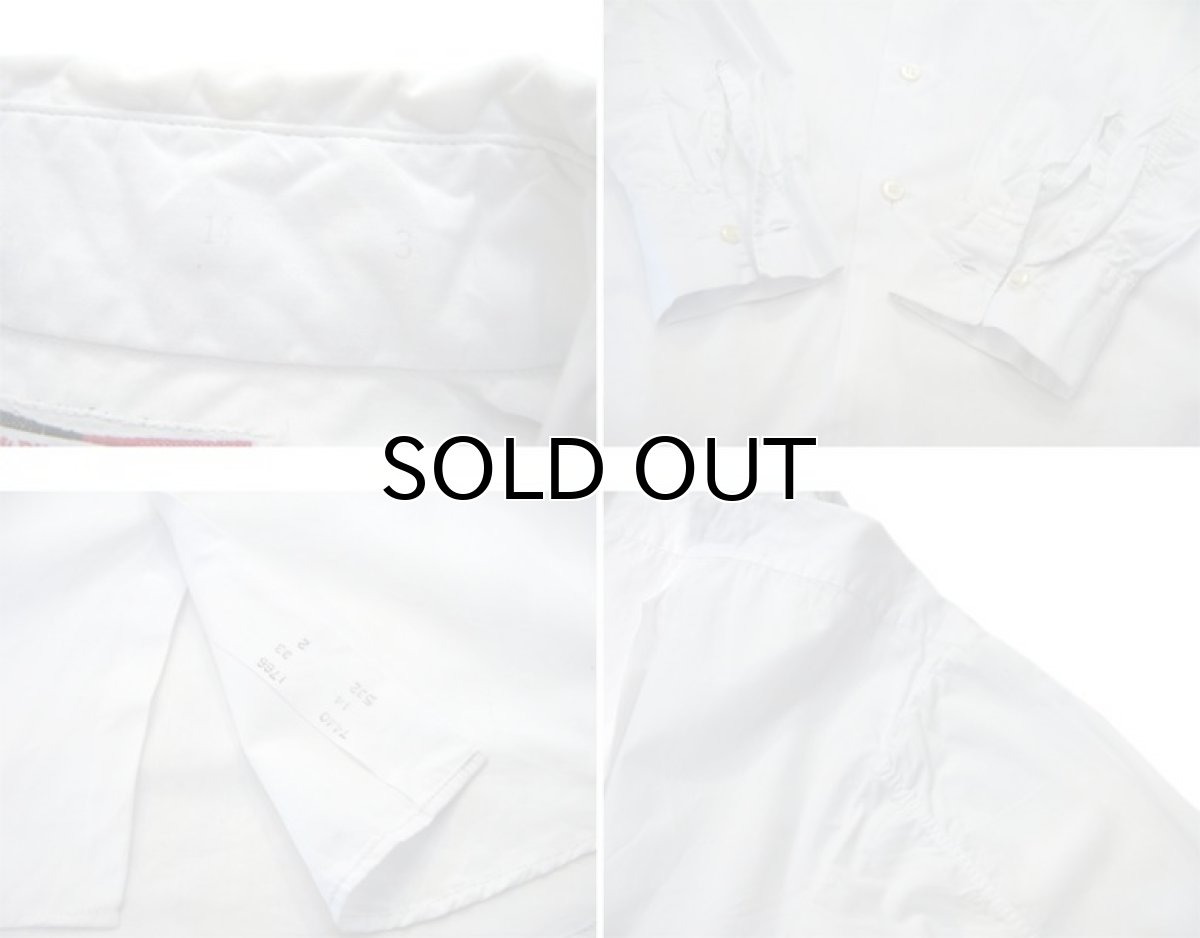 画像3: 1960's "Hampton Industries" L/S Broad Shirts White size S (表記 14) (3)