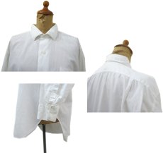 画像2: 1960's~ "Dana Company" L/S Cotton Shirts　White　size M - L (表記 15 1/2) (2)