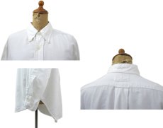 画像2: 1960's "Lew Ritter" Oxford B/D Shirts　White　size L (表記 15) (2)