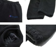 画像3: 1990's~ "Champion" Sweat Pants -made in U.S.A-　Over-Dye Black　size L (表記 L) (3)