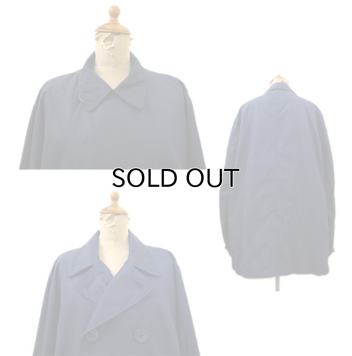 画像2: "Lauren -Ralph Lauren-" Nylon P-Coat NAVY size M - L (表記 L) (2)