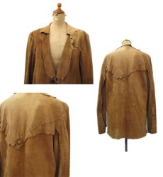画像2: 1970's~ "PIELES Pandora" Design Leather jacket　BROWN　size M - L (表記 不明) (2)