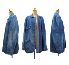 画像2: 1950's COWDEN Raglan Sleeve Denim Worker Coverall　Indigo Blue　size L (表記 不明) (2)