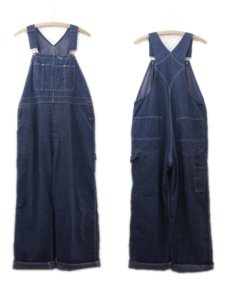 画像2: 1960's "POWER HOUSE" Worker Overall　Blue Denim　size M - L (表記 不明) (2)