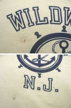 画像5: 1980's Sportswear Crew Neck Sweat Shirts "WILDWOOD" -made in USA-　Cream Yellow　size M - L (表記 XL 48) (5)