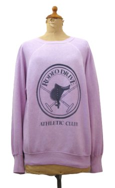 画像1: 1980's Crew Neck Sweat Shirts "Rodeo Drive"　Faded Purple　size M (表記 不明) (1)