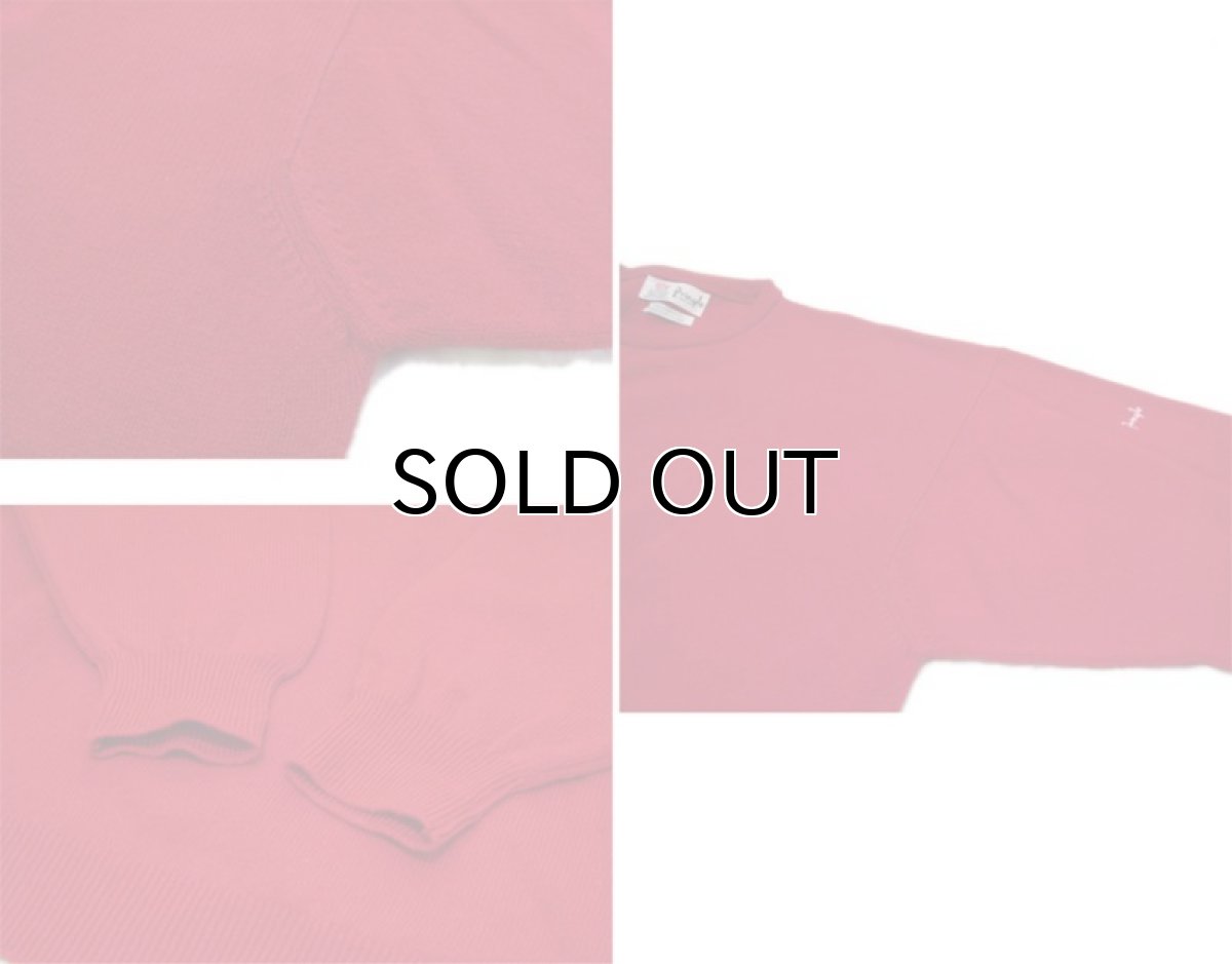 画像5: 1980's~ "Pringle" Lambswool Crew Neck Sweater -made in SCOTLAND-　RED　size XL (表記 不明) (5)