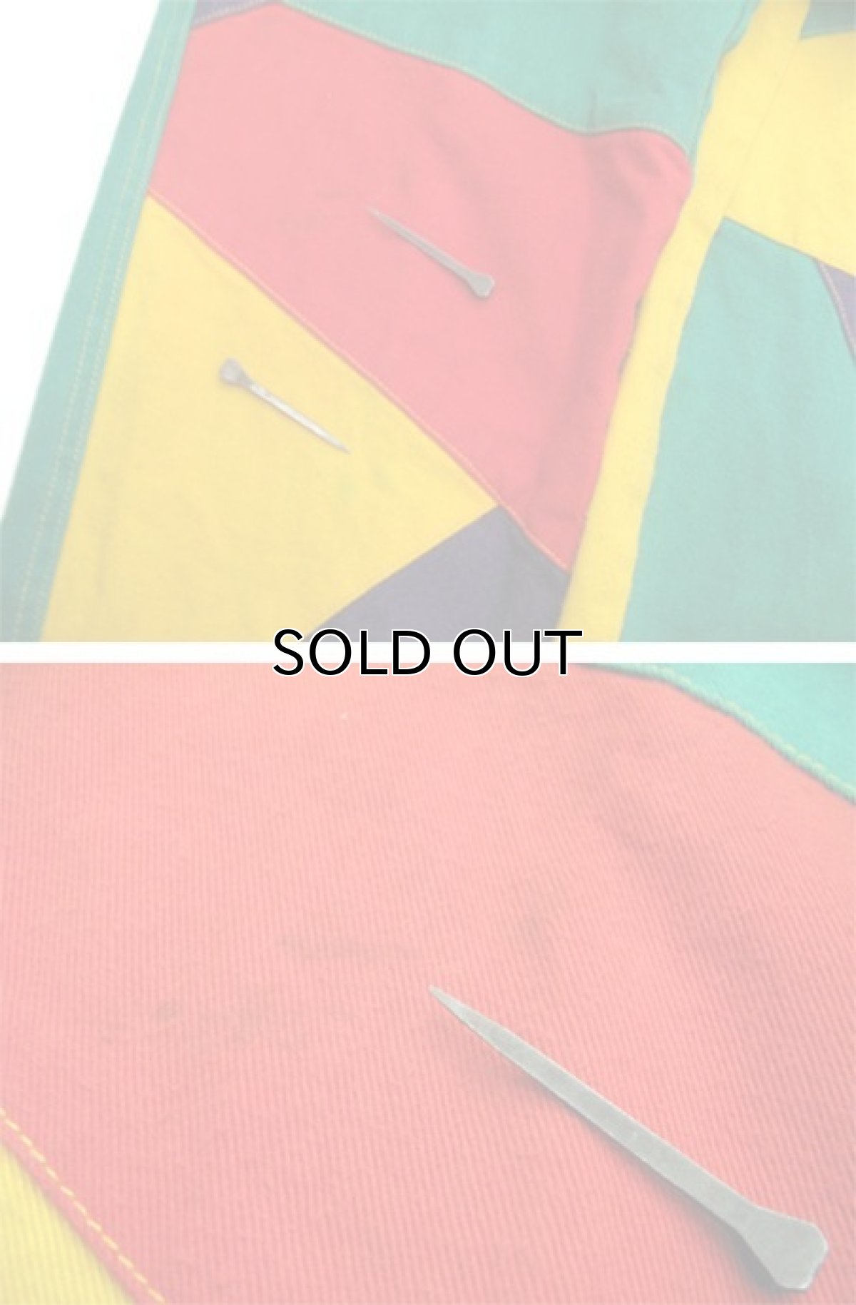 画像6: 1980's "PACO" Crazy Pattern Tapered Denim Pants　Multi Color　size w 32 inch (表記 33) (6)