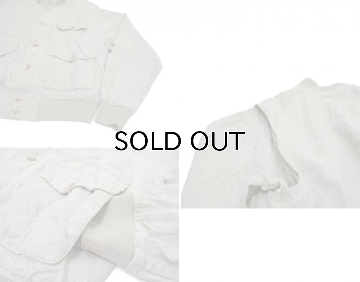 画像3: "Polo by Ralph Lauren" A-1 Style Linen Jacket BEIGE size M (表記 S) (3)