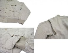 画像3: "Polo by Ralph Lauren" A-1 Style Linen Jacket　BEIGE　size M (表記 S) (3)