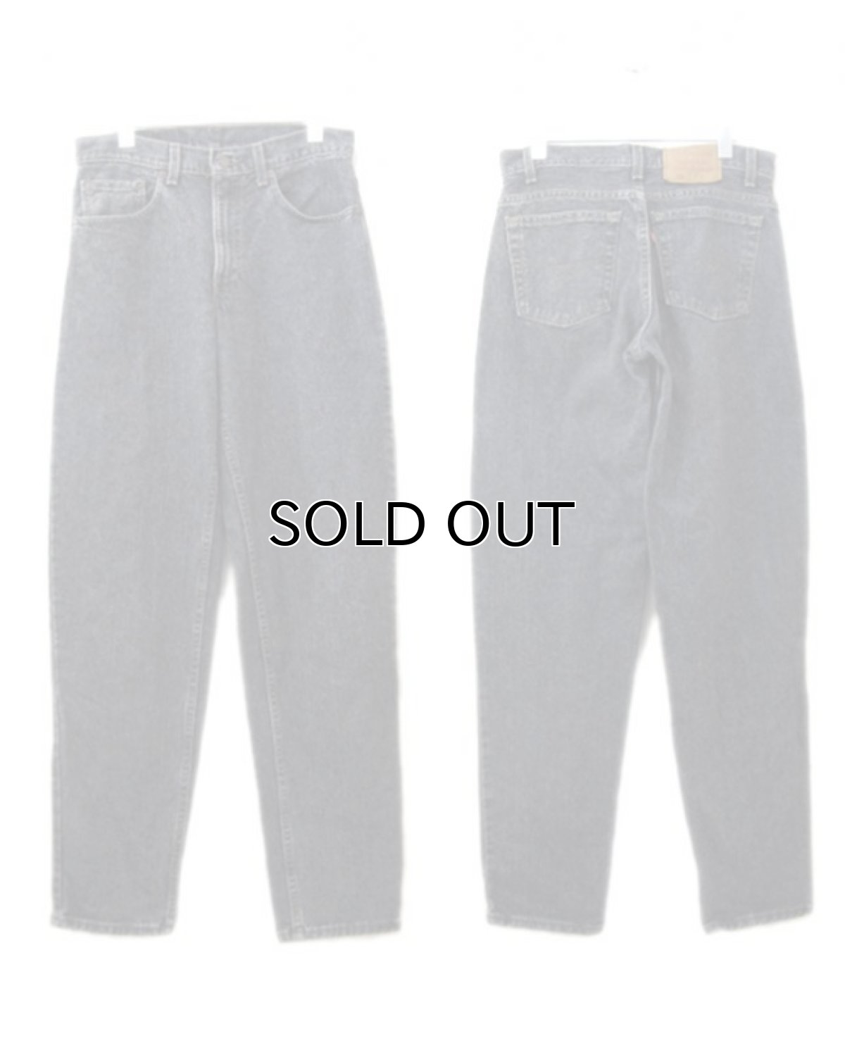 画像2: 1990's Levi's lot : 550 Denim Tapered Pants -made in USA-　Black Denim　size w 31inch (表記 w 31 x L 32) (2)