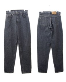 画像2: 1990's Levi's lot : 550 Denim Tapered Pants -made in USA-　Black Denim　size w 31inch (表記 w 31 x L 32) (2)