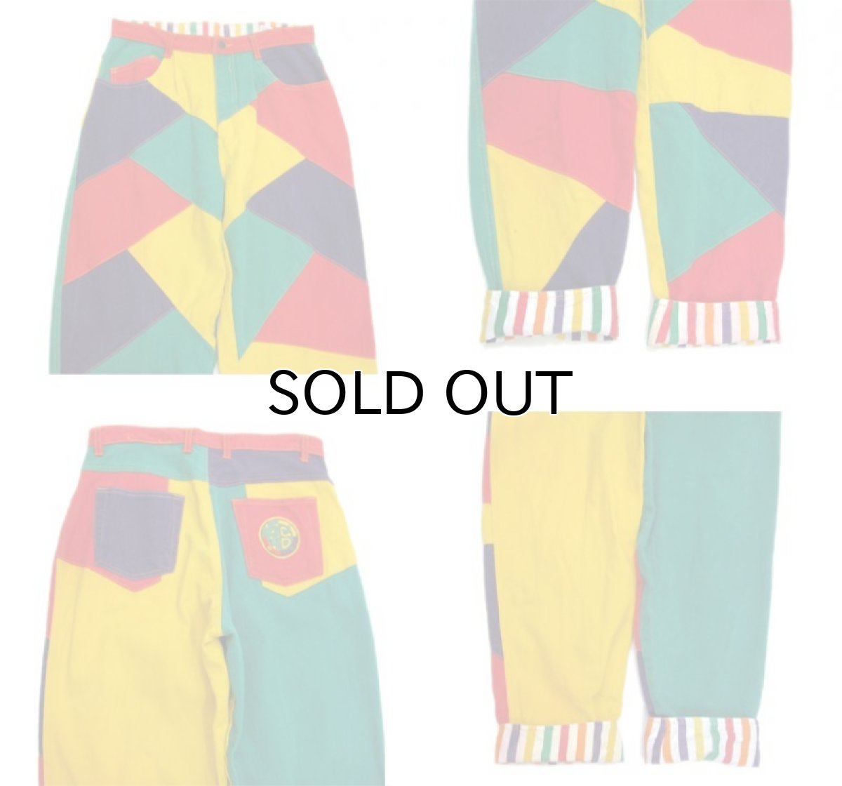 画像5: 1980's "PACO" Crazy Pattern Tapered Denim Pants　Multi Color　size w 32 inch (表記 33) (5)