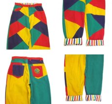 画像5: 1980's "PACO" Crazy Pattern Tapered Denim Pants　Multi Color　size w 32 inch (表記 33) (5)