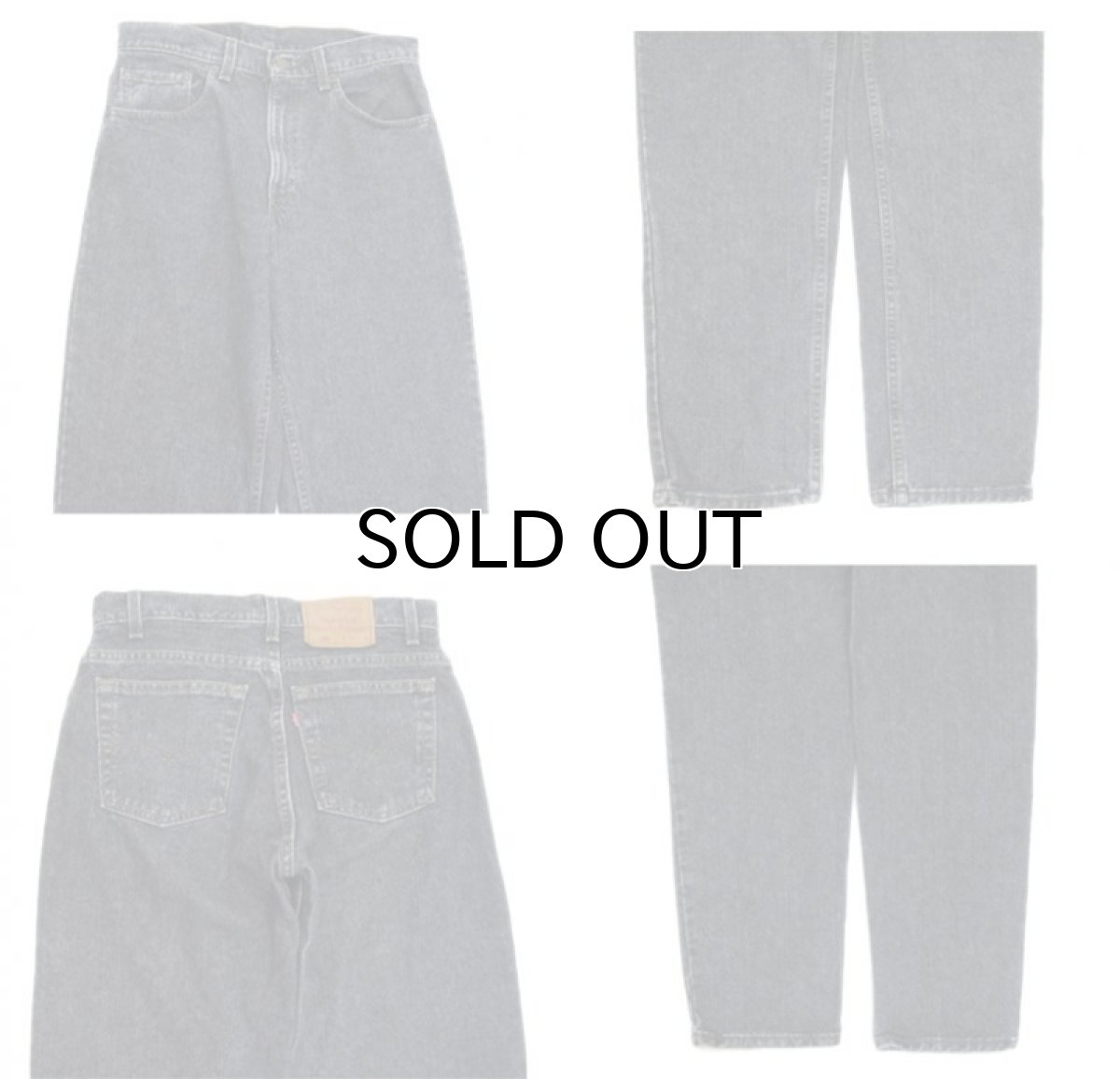 画像5: 1990's Levi's lot : 550 Denim Tapered Pants -made in USA-　Black Denim　size w 31inch (表記 w 31 x L 32) (5)