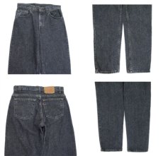 画像5: 1990's Levi's lot : 550 Denim Tapered Pants -made in USA-　Black Denim　size w 31inch (表記 w 31 x L 32) (5)
