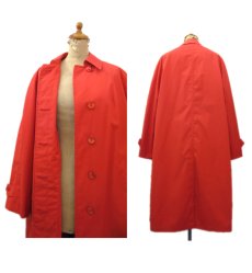 画像2: 1970's~ "London Fog" Soutien Collar Coat Dead Stock　Scarlet　size S (表記 10 Regular) (2)