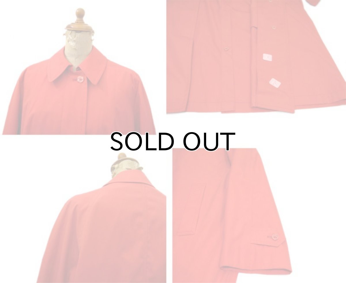 画像3: 1970's~ "London Fog" Soutien Collar Coat Dead Stock　Scarlet　size S (表記 10 Regular) (3)