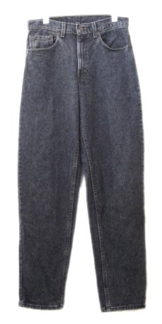 画像1: 1990's Levi's lot : 550 Denim Tapered Pants -made in USA-　Black Denim　size w 31inch (表記 w 31 x L 32) (1)
