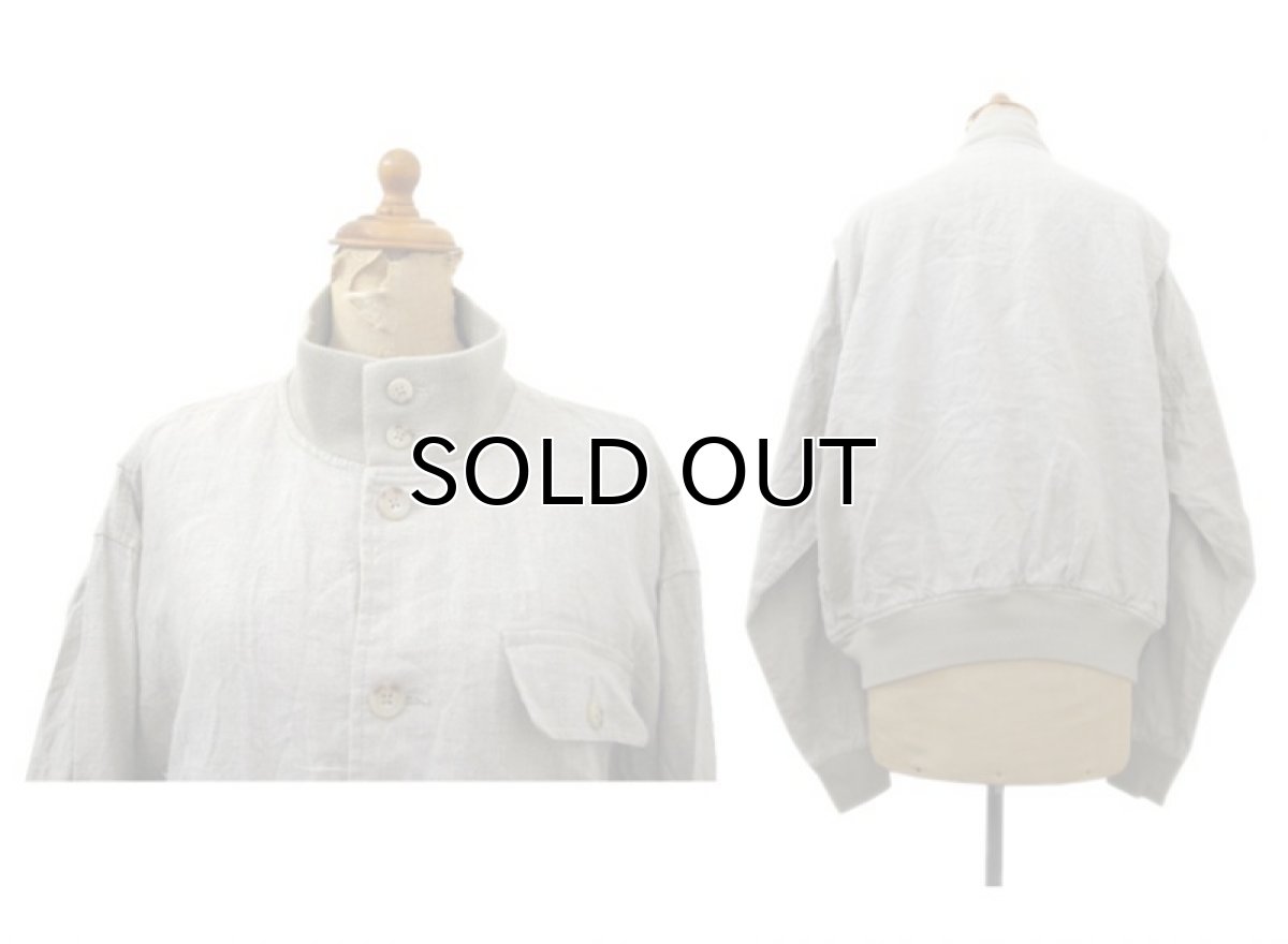 画像4: "Polo by Ralph Lauren" A-1 Style Linen Jacket BEIGE size M (表記 S) (4)