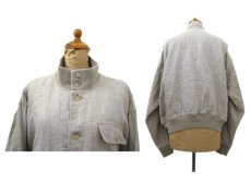 画像4: "Polo by Ralph Lauren" A-1 Style Linen Jacket　BEIGE　size M (表記 S) (4)