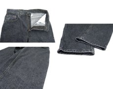 画像4: 1990's Levi's lot : 550 Denim Tapered Pants -made in USA-　Black Denim　size w 31inch (表記 w 31 x L 32) (4)