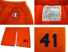 画像3: 1960's "Champion Product" Fleece Bottoms -made in USA-　Orange　size M (表記 12) (3)