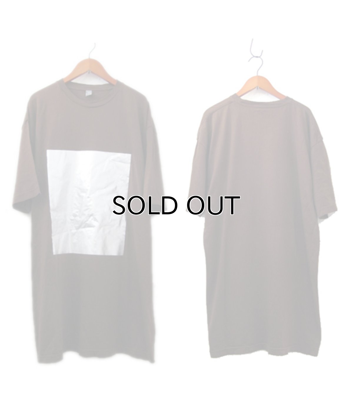 画像3: "ポエムのTee"  半袖ビッグT  " 四角 "  ブラウン (3)