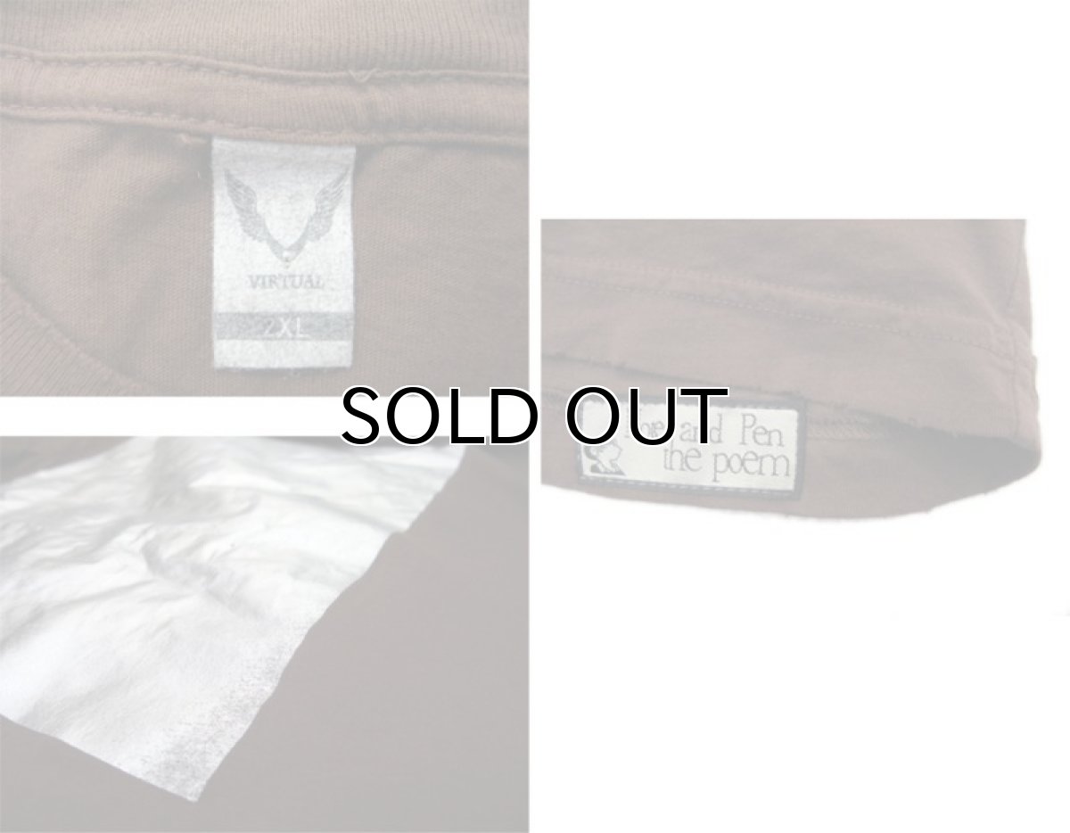 画像4: "ポエムのTee"  半袖ビッグT  " 四角 "  ブラウン (4)