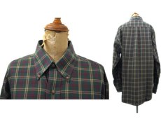 画像2: "Brooks Brothers" B/D Check Shirts　GREEN　size L (表記 L) (2)