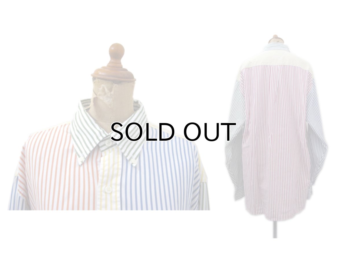 画像2: "Brooks Brothers" B/D Oxford Stripe Shirts　Multi Color　size XL (表記 L) (2)