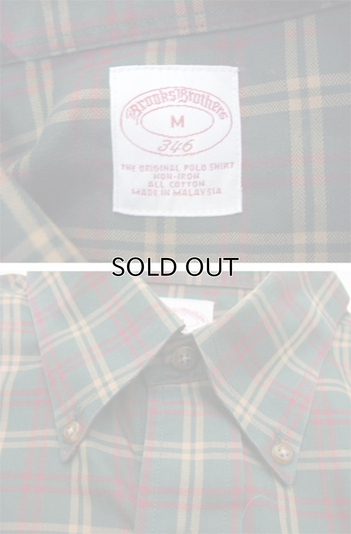 画像4: "Brooks Brothers" B/D Check Shirts GREEN size L (表記 L) (4)