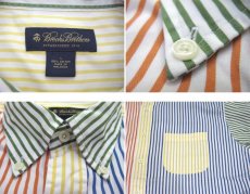 画像4: "Brooks Brothers" B/D Oxford Stripe Shirts　Multi Color　size XL (表記 L) (4)