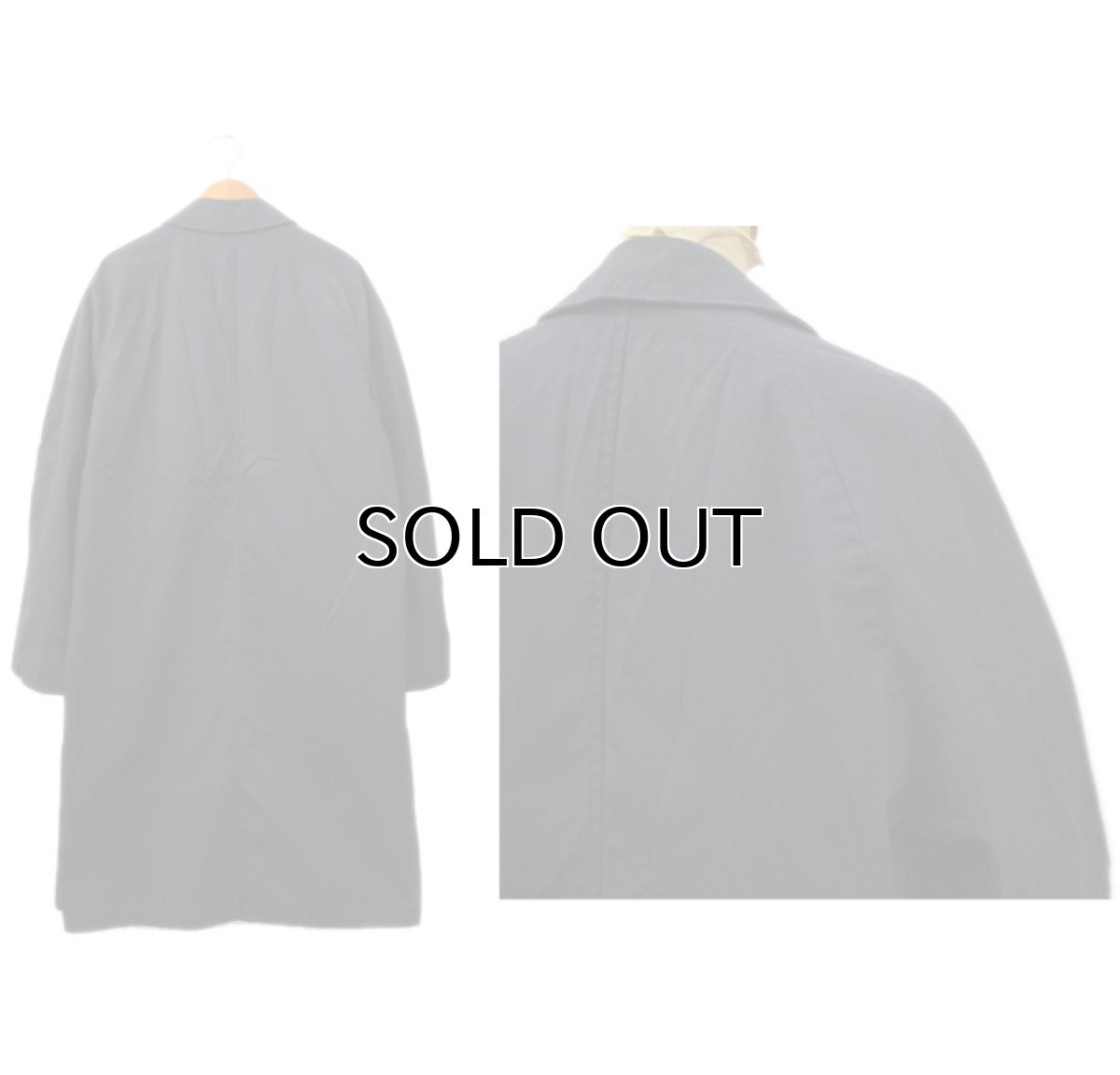 画像2: 1970's U.S.Military Soutien Collar Coat BLACK size S (表記 34 - 36) (2)