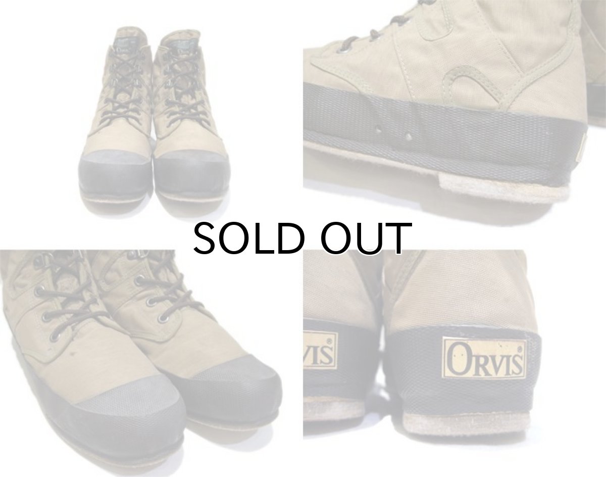 画像3: 1980's "ORVIS" Fishing Shoes -made in KOREA-　OLIVE　size 9 (27 cm) (3)