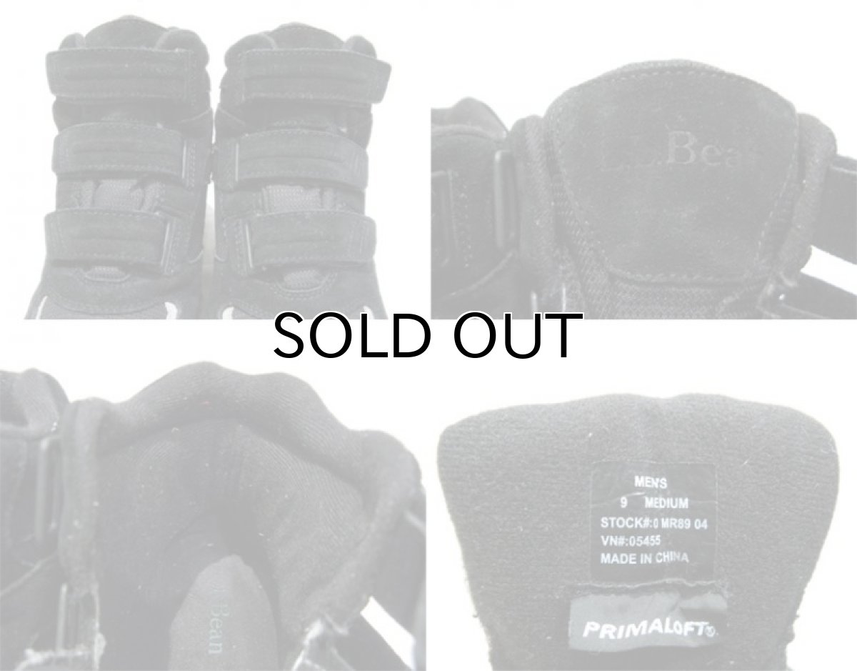 画像3: 1990's~ "L.L.Bean" Suede Velcro Sneaker BLACK size 9 (27 cm) (3)