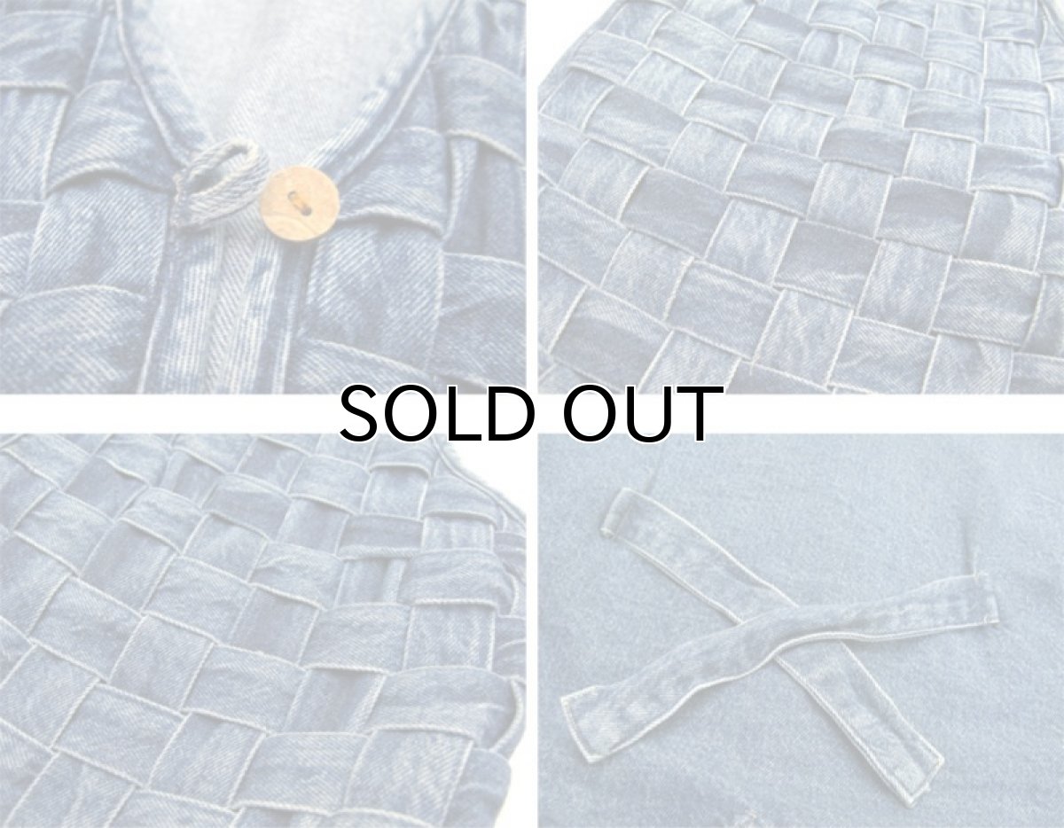 画像4: 1990's "A.J" Design Denim Vest　Blue Denim　size S - M (表記 M) (4)